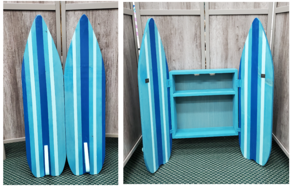 Wood Cut Surf Cabinet